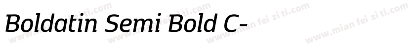 Boldatin Semi Bold C字体转换